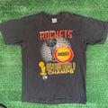 Vintage 90s Houston Rockets Shirt Black Nba Champions Tee Hoodie, Sweatshirt | FlexRushtees.com