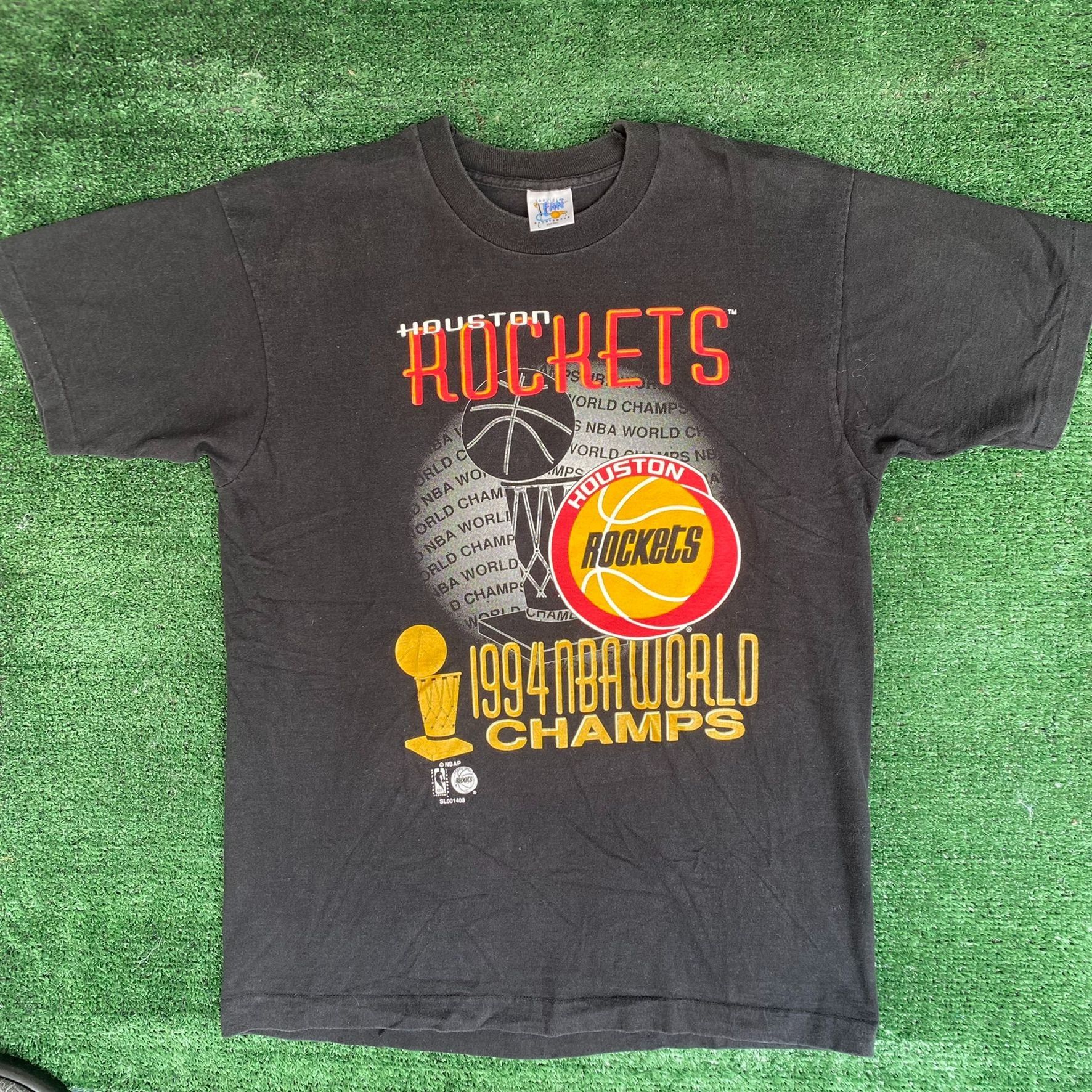 Vintage 90s Houston Rockets Shirt Black Nba Champions Tee Hoodie, Sweatshirt | FlexRushtees.com