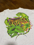 Vintage 92 Tropical Degrees Iguana Oneita Power T Tee