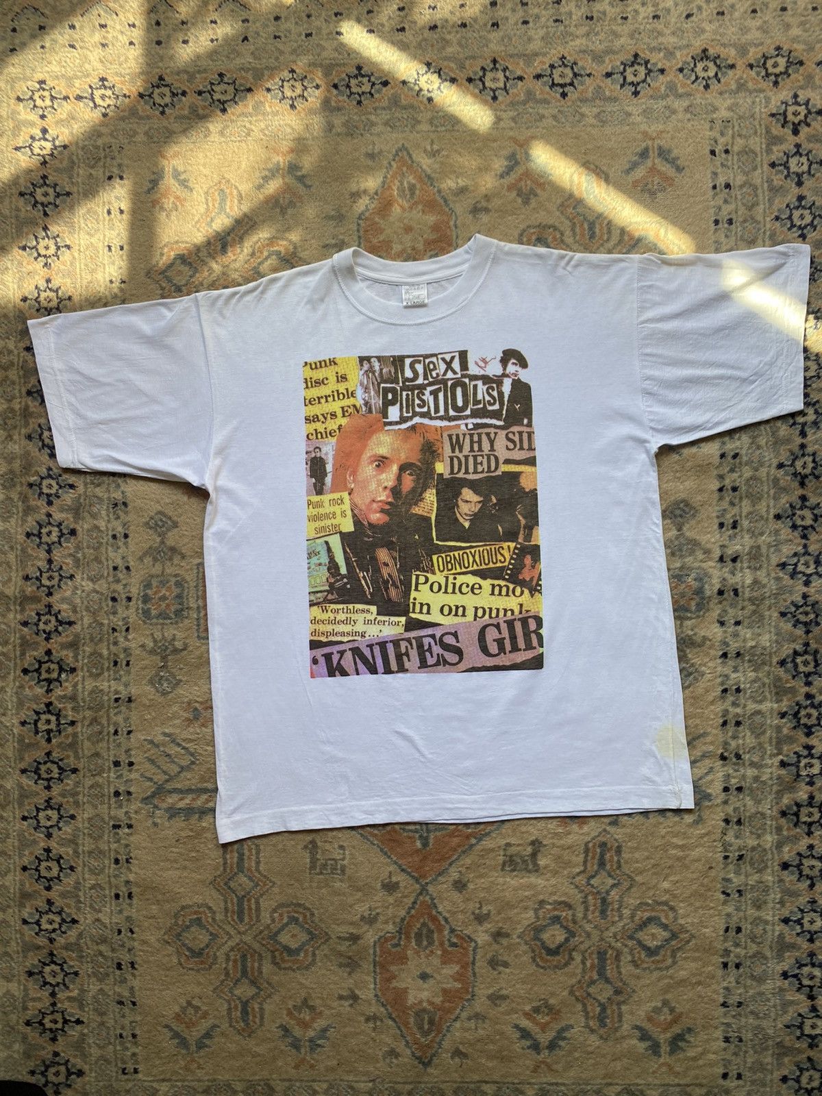 Vintage 80 S Sex Pistols Tee Xl Hoodie, Sweatshirt | FlexRushtees.com