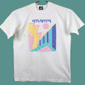Vintage Screen Stars Best T Shirt White Short Sleeve Adult L Graphic Atlanta Mens