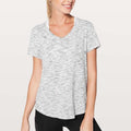Lululemon Meant To Move Tiger Space Dye Tee Gray White 8