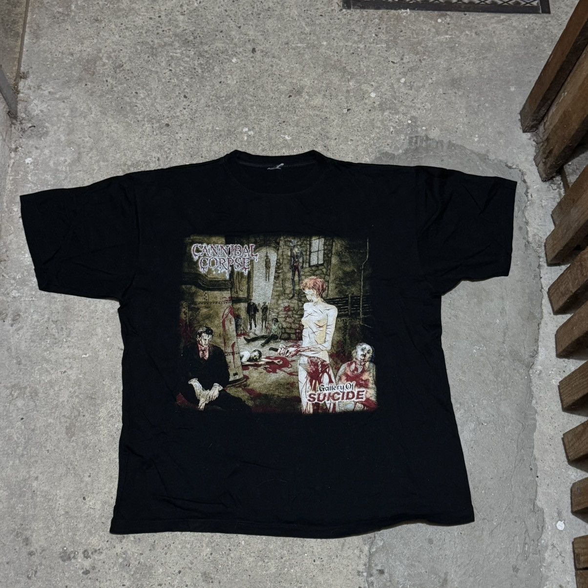 Vintage 90s Cannibal Corpse Gallery Of Suicide T Shirt Hoodie, Sweatshirt | FlexRushtees.com