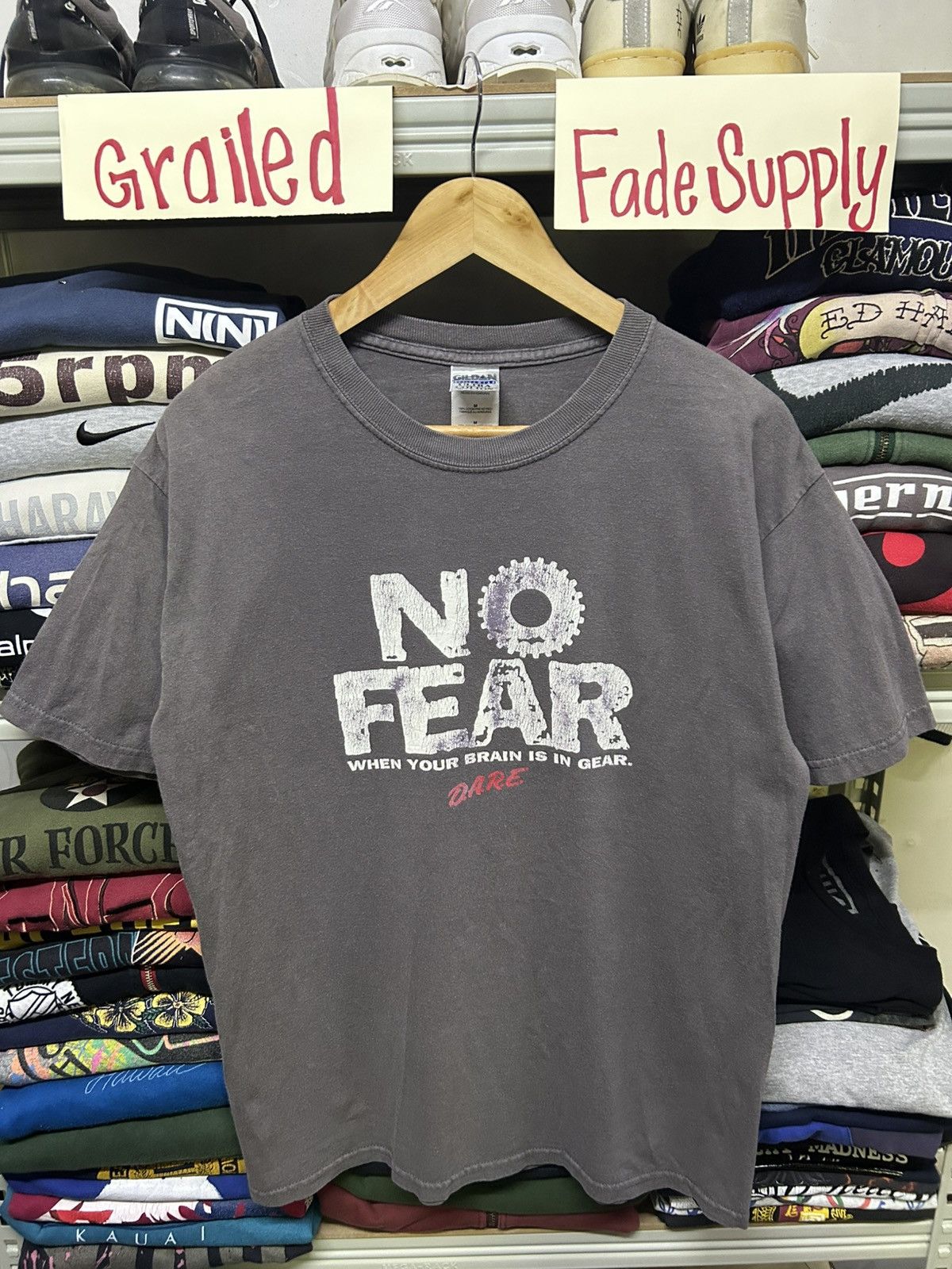 Fear Vintage No Fear Skate Tees In Medium Hoodie, Sweatshirt | FlexRushtees.com