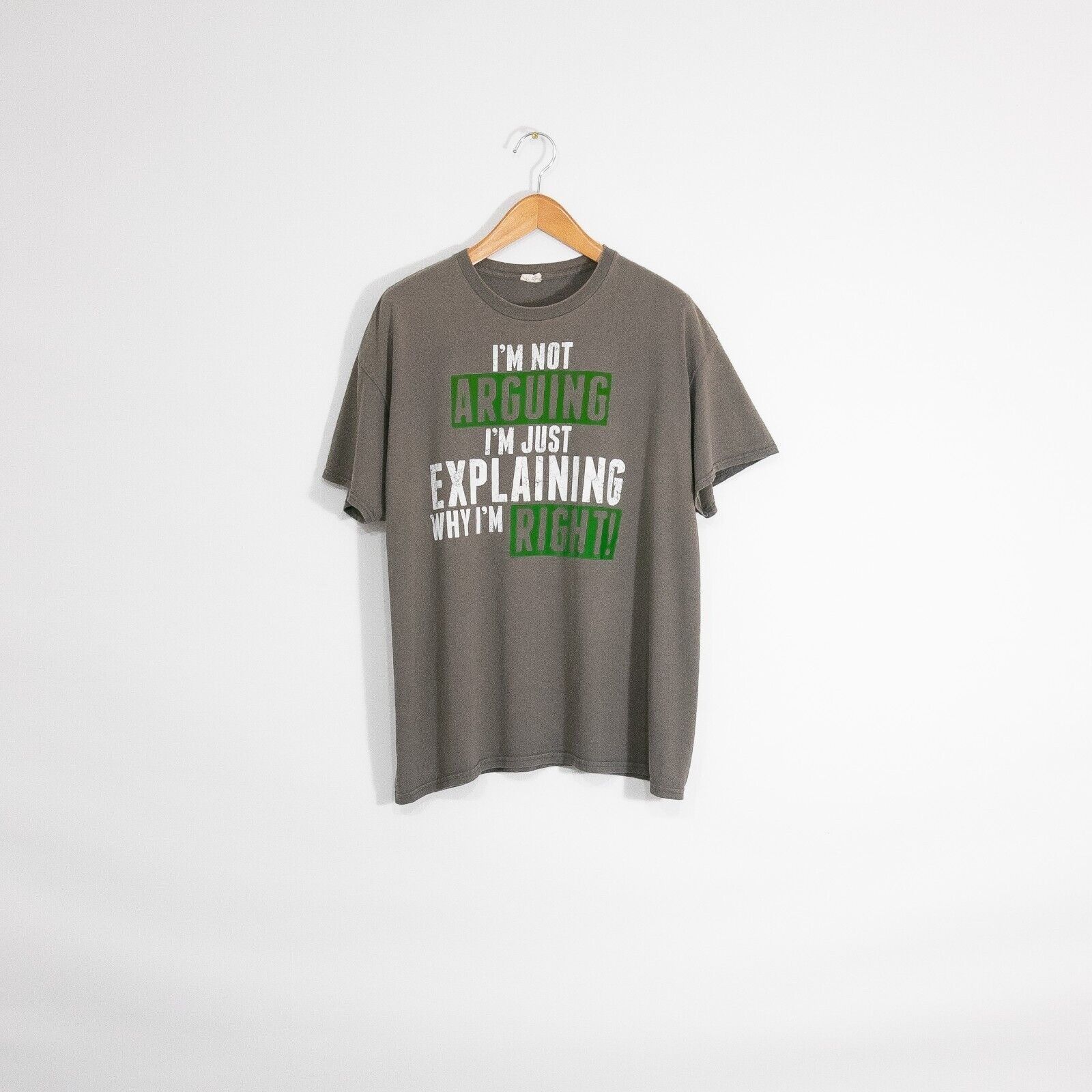 Vintage Funny Ironic T Shirt Xl Text Tee I M Not Arguing Hoodie, Sweatshirt | FlexRushtees.com
