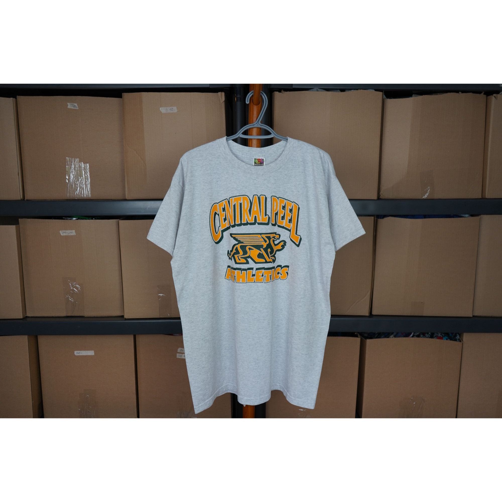 Vintage 90s Central Peel Athletics Grey School Tee L 373 Hoodie, Sweatshirt | FlexRushtees.com