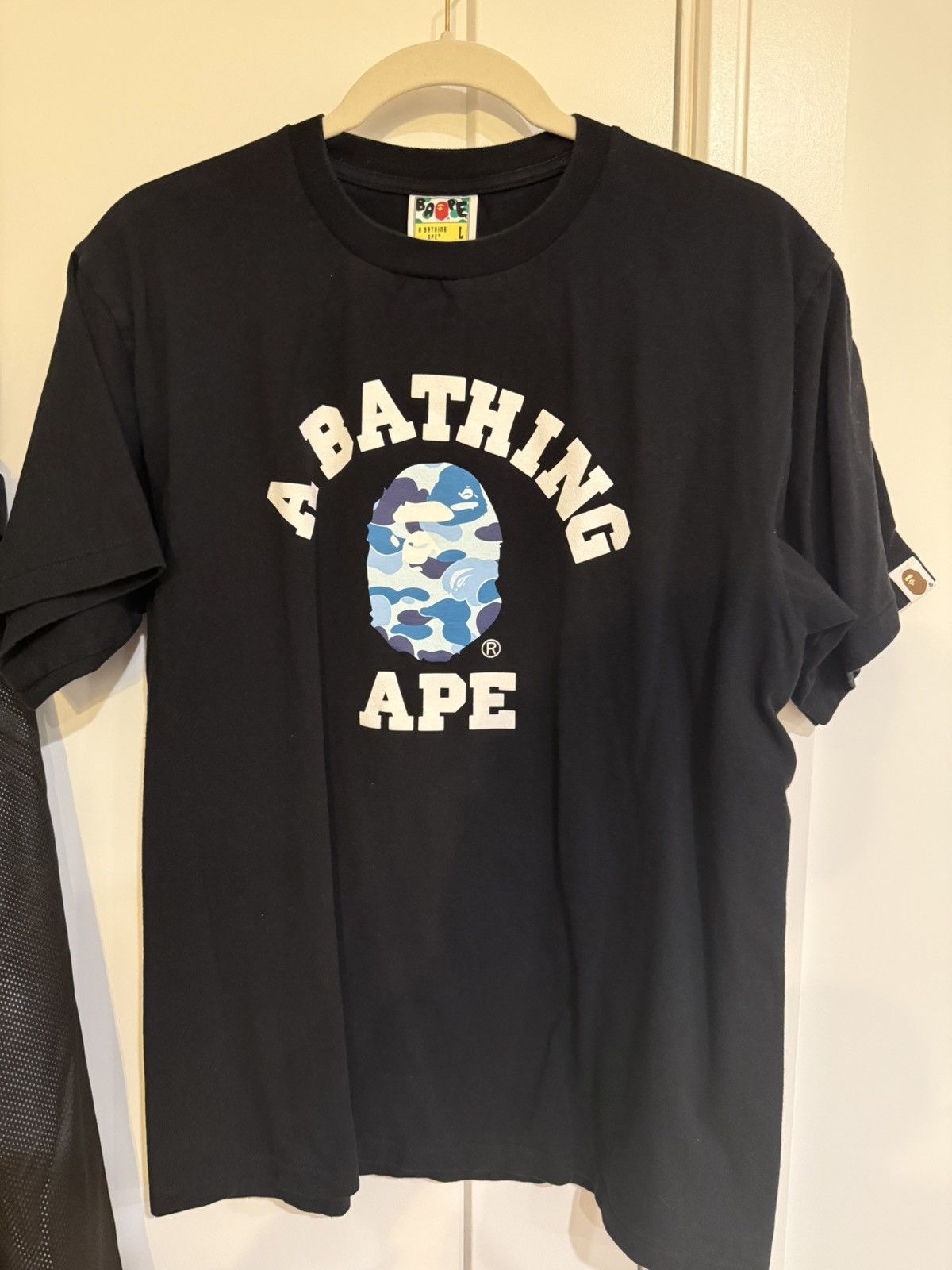 Bape Black Abc Camo College Tee Hoodie, Sweatshirt | FlexRushtees.com