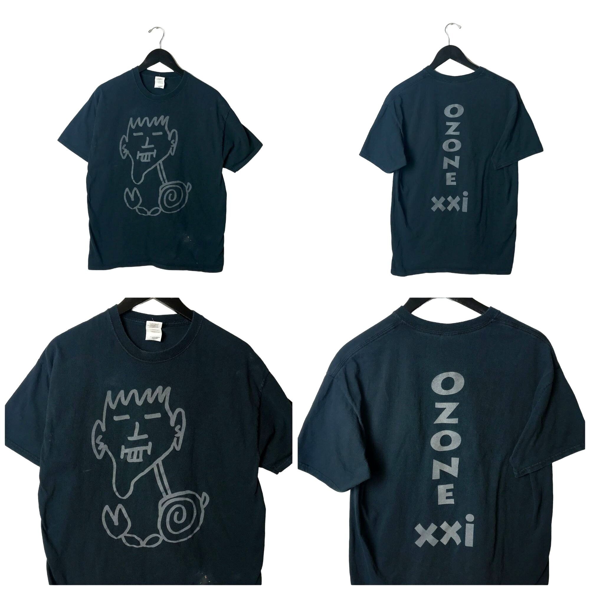 Urban Outfitters X Vintage 00s Vintage Gildan Ozone Xxi T Shirt Illustration Drawing L Hoodie, Sweatshirt | FlexRushtees.com