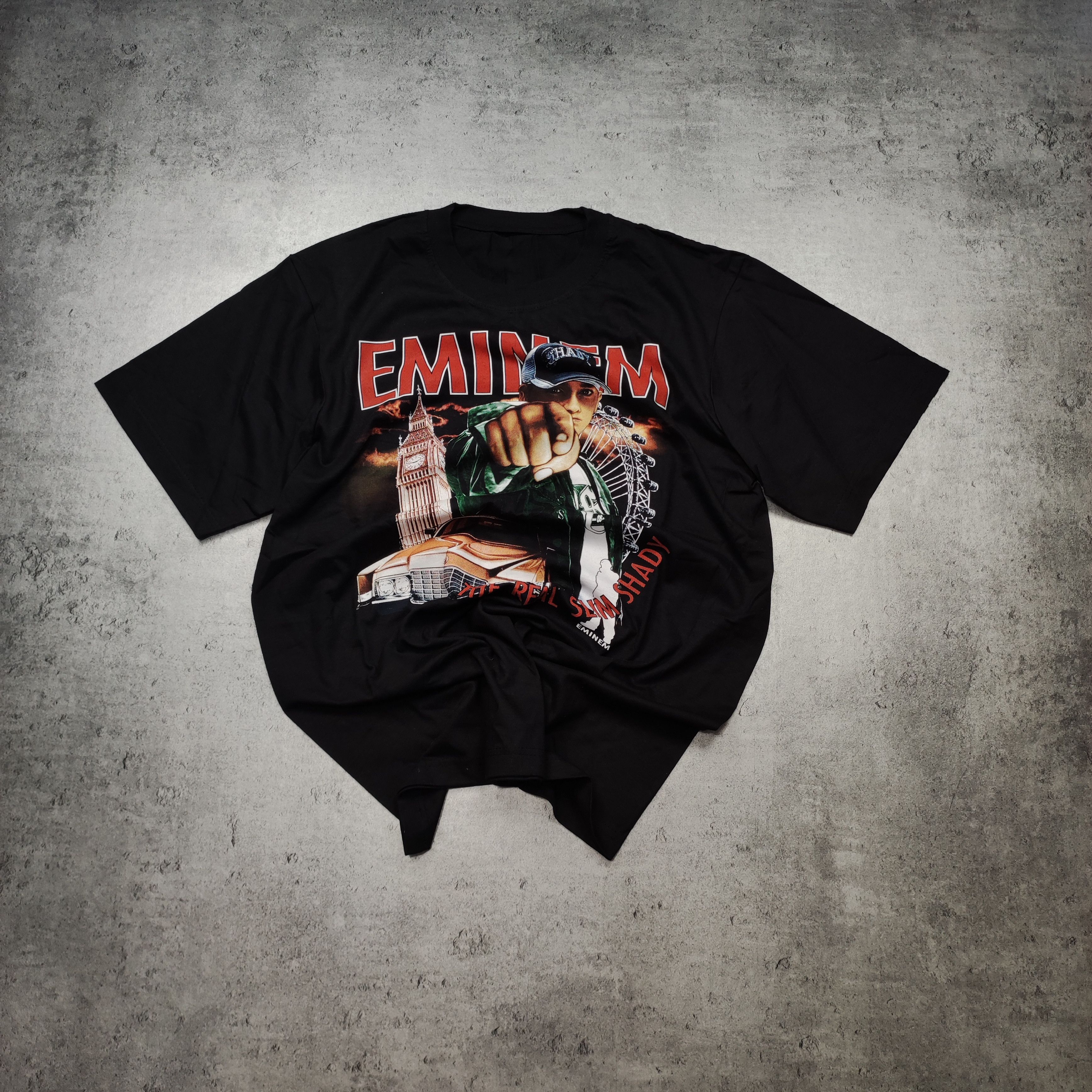 Vintage Bootleg Eminem Real Slim Shady Graphic Promo Tee Y2k Hoodie, Sweatshirt | FlexRushtees.com