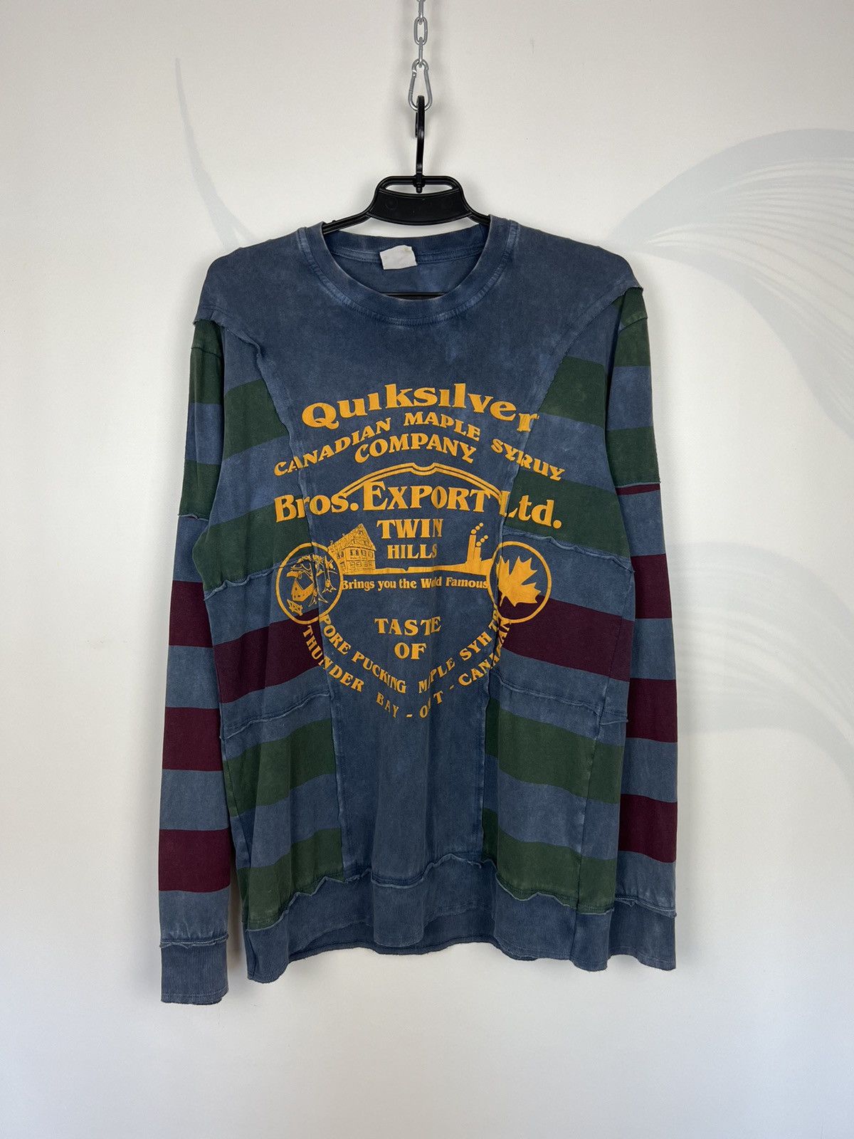 Quiksilver Vintage Surf Longsleeve Stripped Size Xxl T-Shirts, Hoodie, Sweatshirt | FlexRushtees.com
