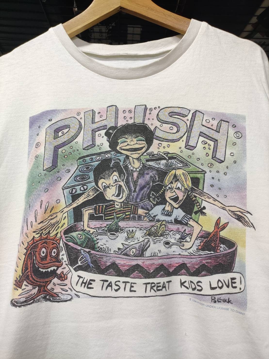 Vintage Vtg 90 S Phish The Taste Treat Kids Love Pollock Art T-Shirts, Hoodie, Sweatshirt | FlexRushtees.com
