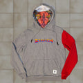 Fortnite Hoodie Sports Pullover Hooded Men S Gray Cotton Blend Embroi