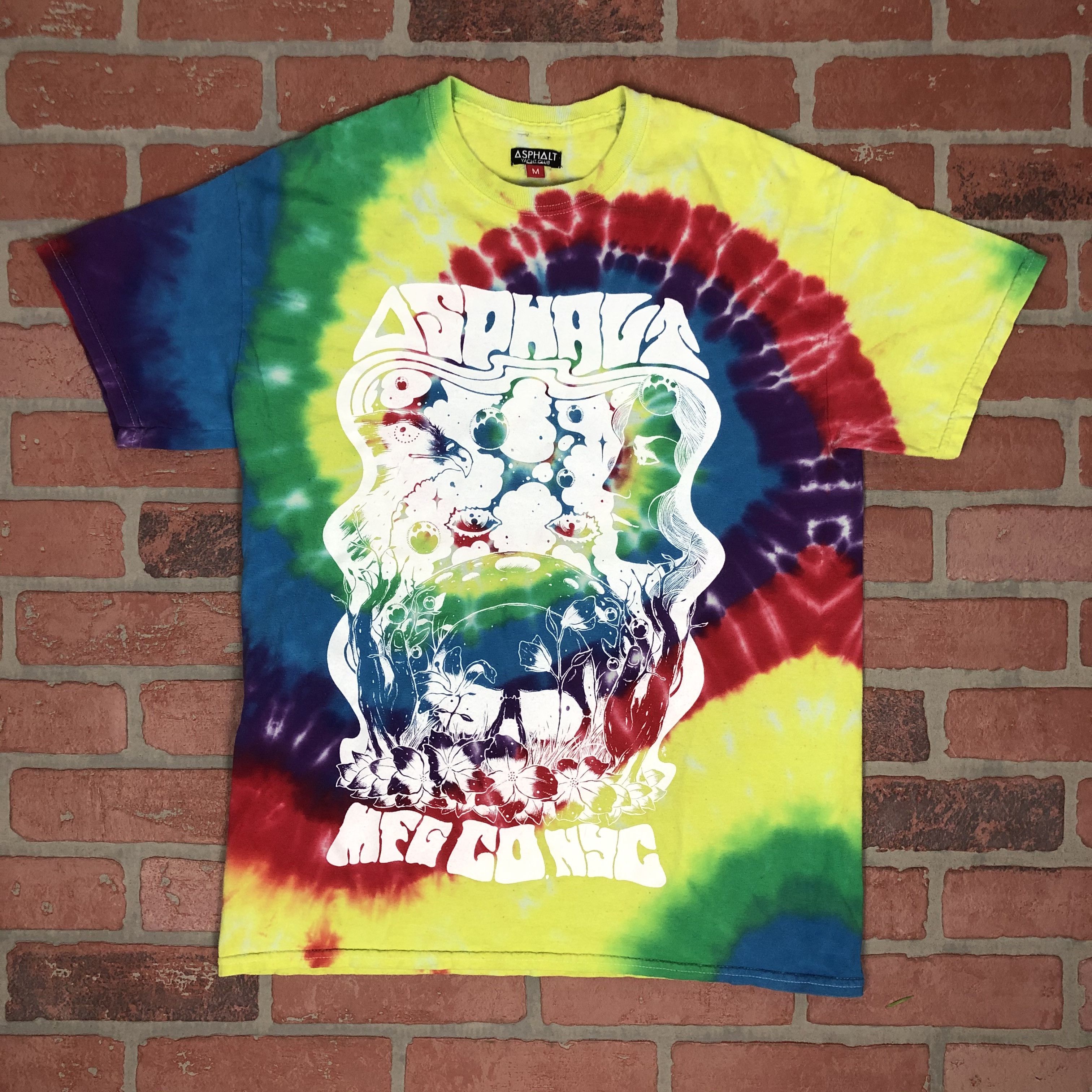Vintage Asphalt Yacht Club Custom Tie Dye Tee