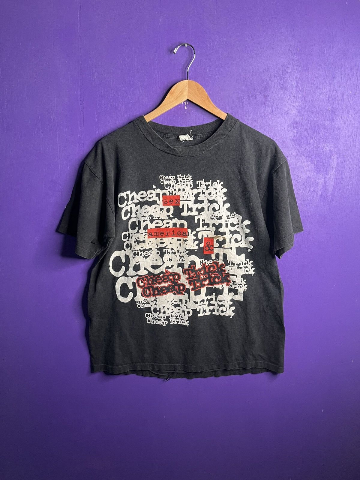 Vintage 90s Sex America And Cheap Trick Tour T Shirt Hoodie, Sweatshirt | FlexRushtees.com