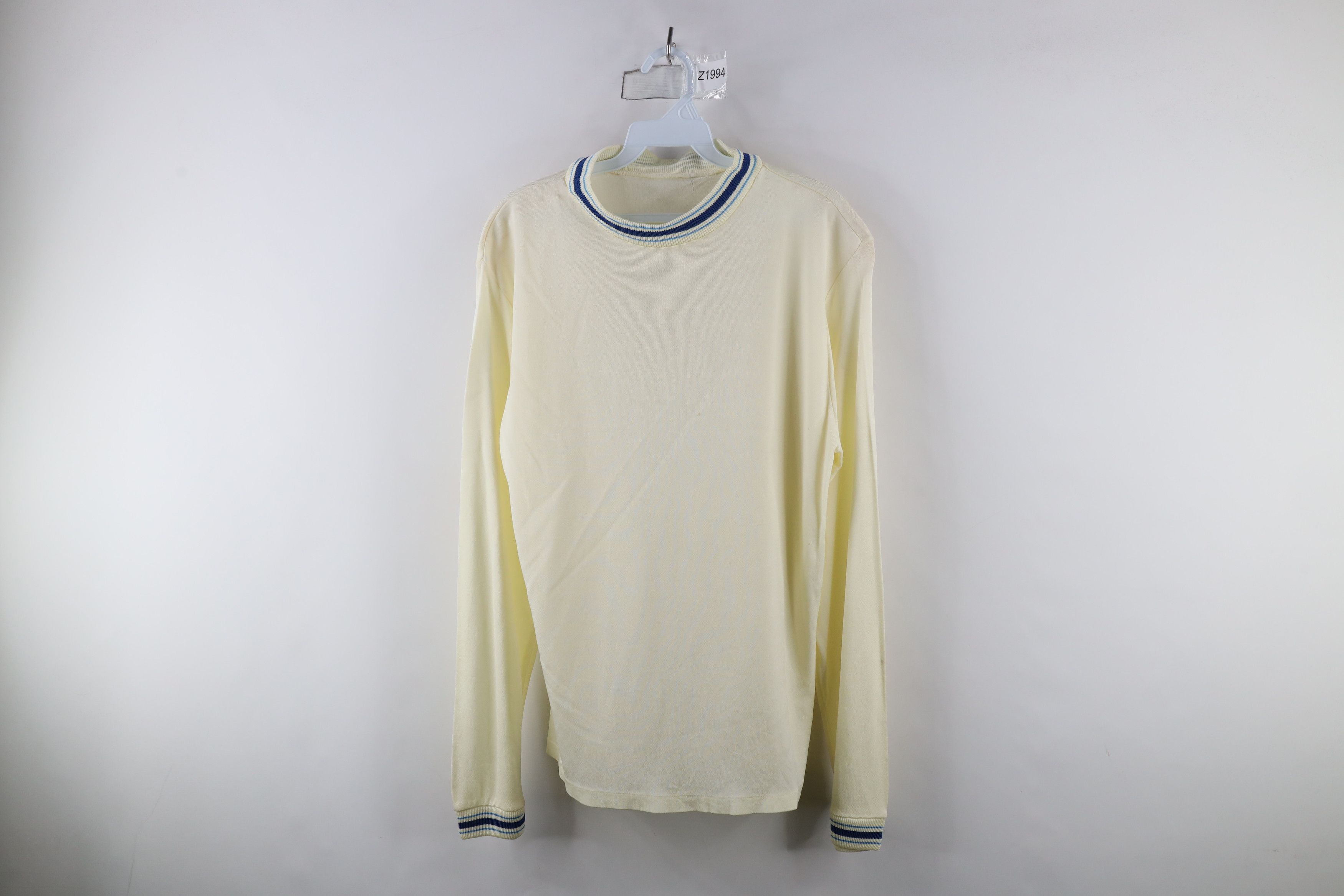 Vintage 60s 70s Streetwear Knit Long Sleeve T Shirt Usa