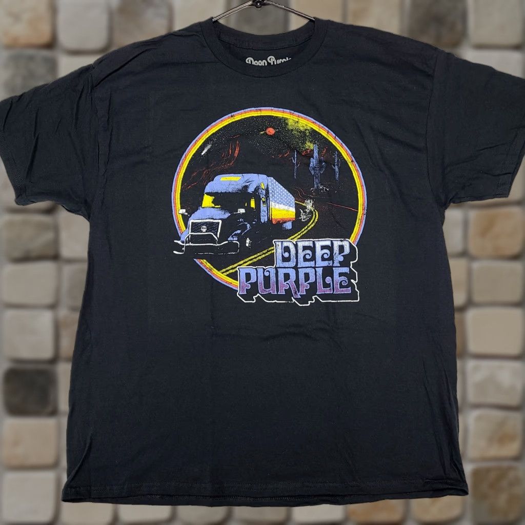 Vintage Deep Purple Space Truckin T Shirt Xl Black Xl Deep Purple T Shirt Graphic Print Mens