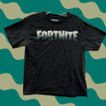 Vintage Fortnite Boys Large Gray Short Sleeve Cotton T Shirt Video Game Gear Youth