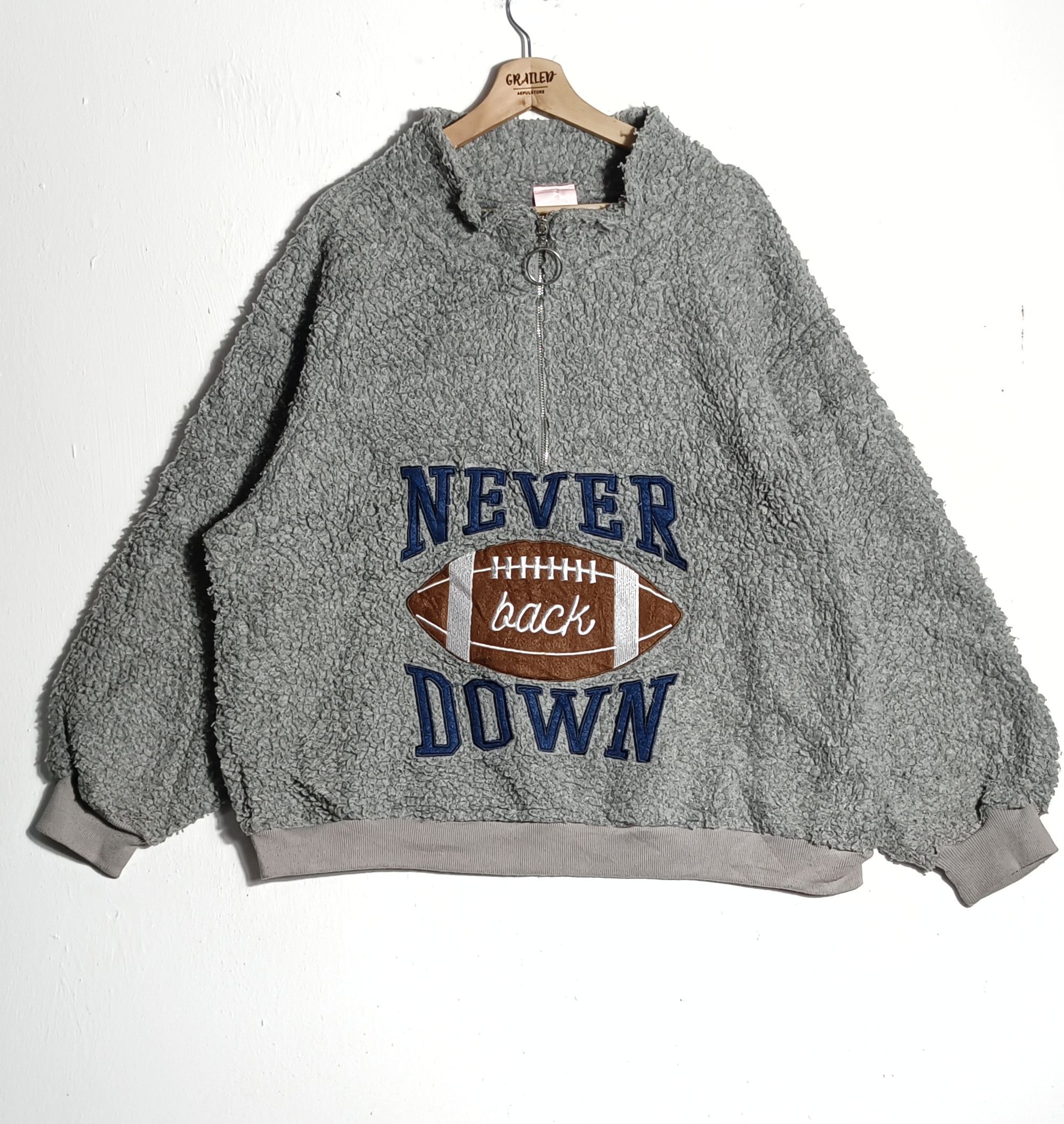 Other Never Back Down Sherpa Sweatshirt Quater Zipper
