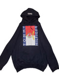 Vetements X Tommy Hilfiger Oversized Hoodie Navy Ss18 T-Shirts, Sweatshirt | FlexRushtees.com