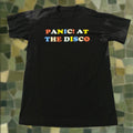 Tultex Panic At The Disco Shirt Adult Small Black Colorful Retro Font Tshirt Concert Unisex Black Xs Hoodie, Sweatshirt