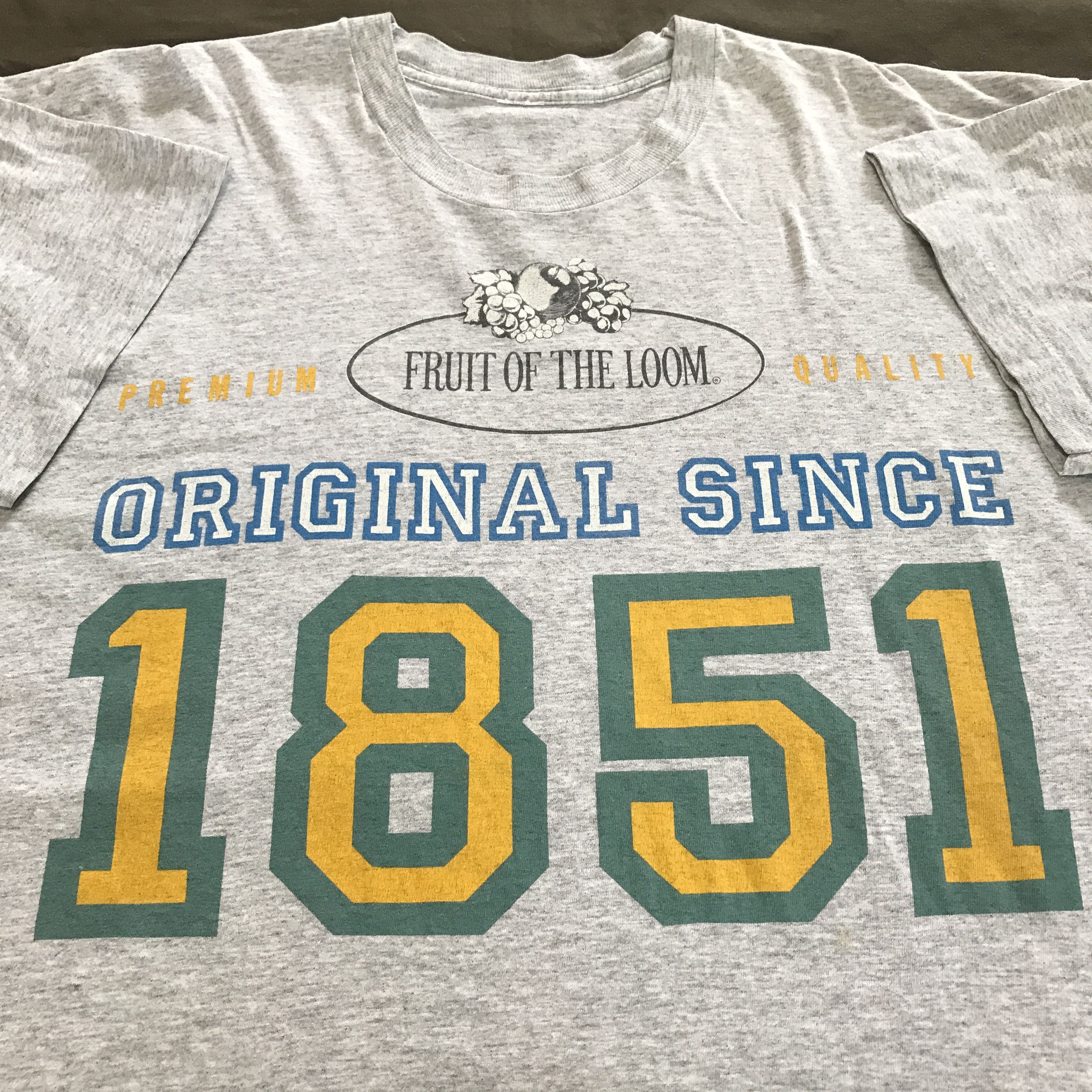 Vintage Logo Fruit Of The Loom 1851 Promo Tee Shirt