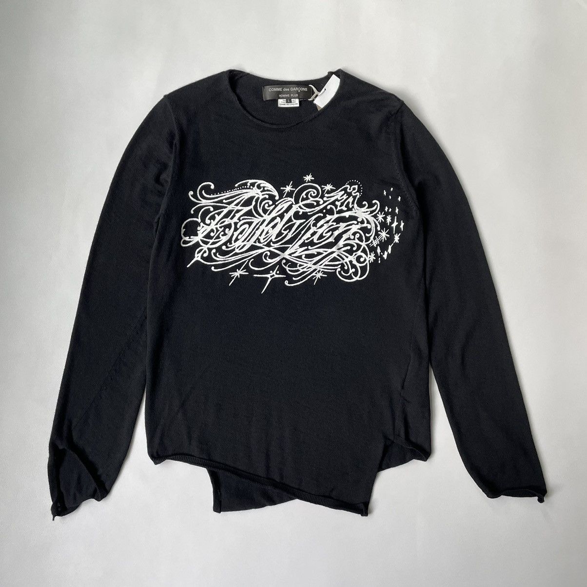 Comme Des Garcons A W 15 Metal Logo Sweater