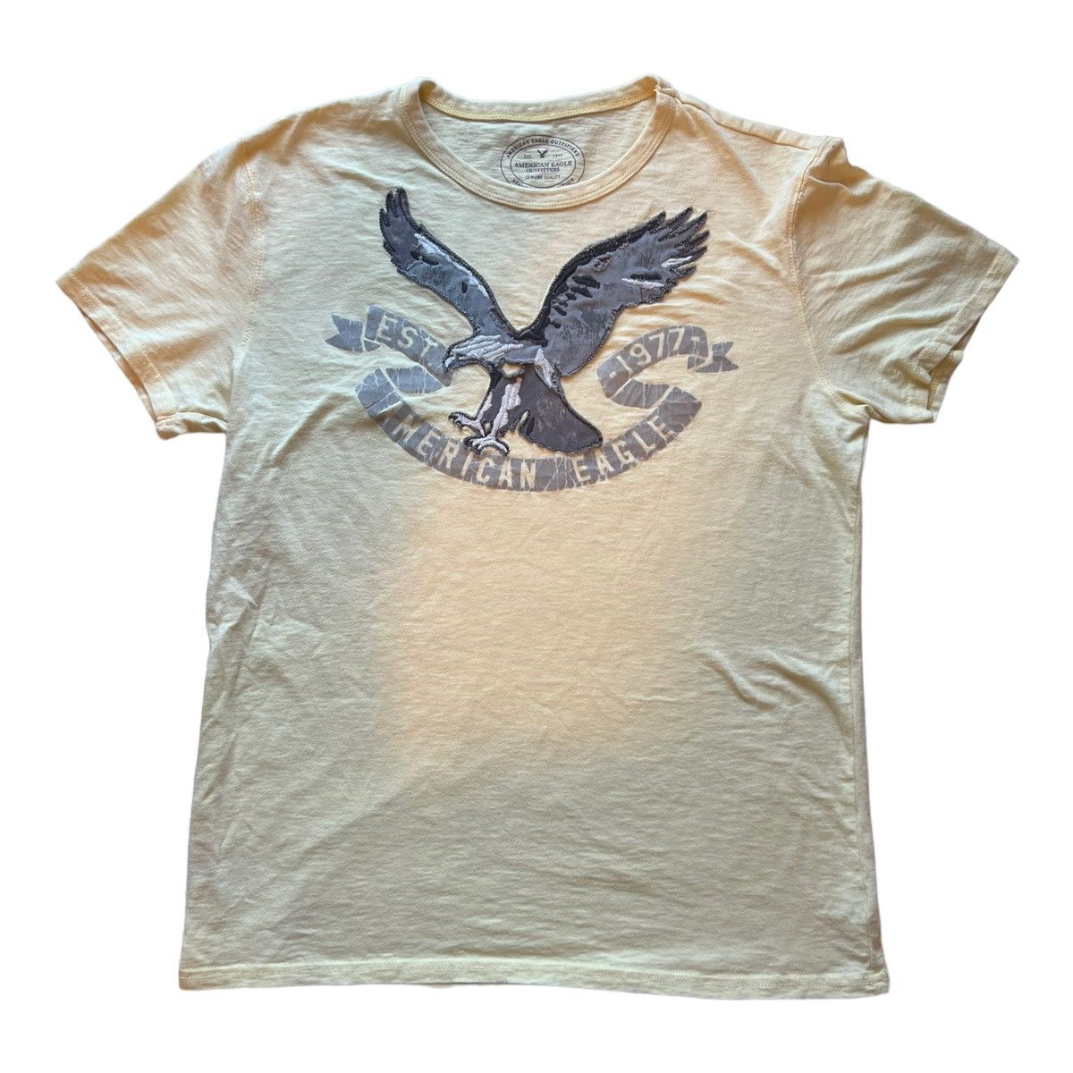 American Eagle Outfitters × american Eagle Vintage Yellow Tee Shirt Hoodie, Sweatshirt | FlexRushtees.com