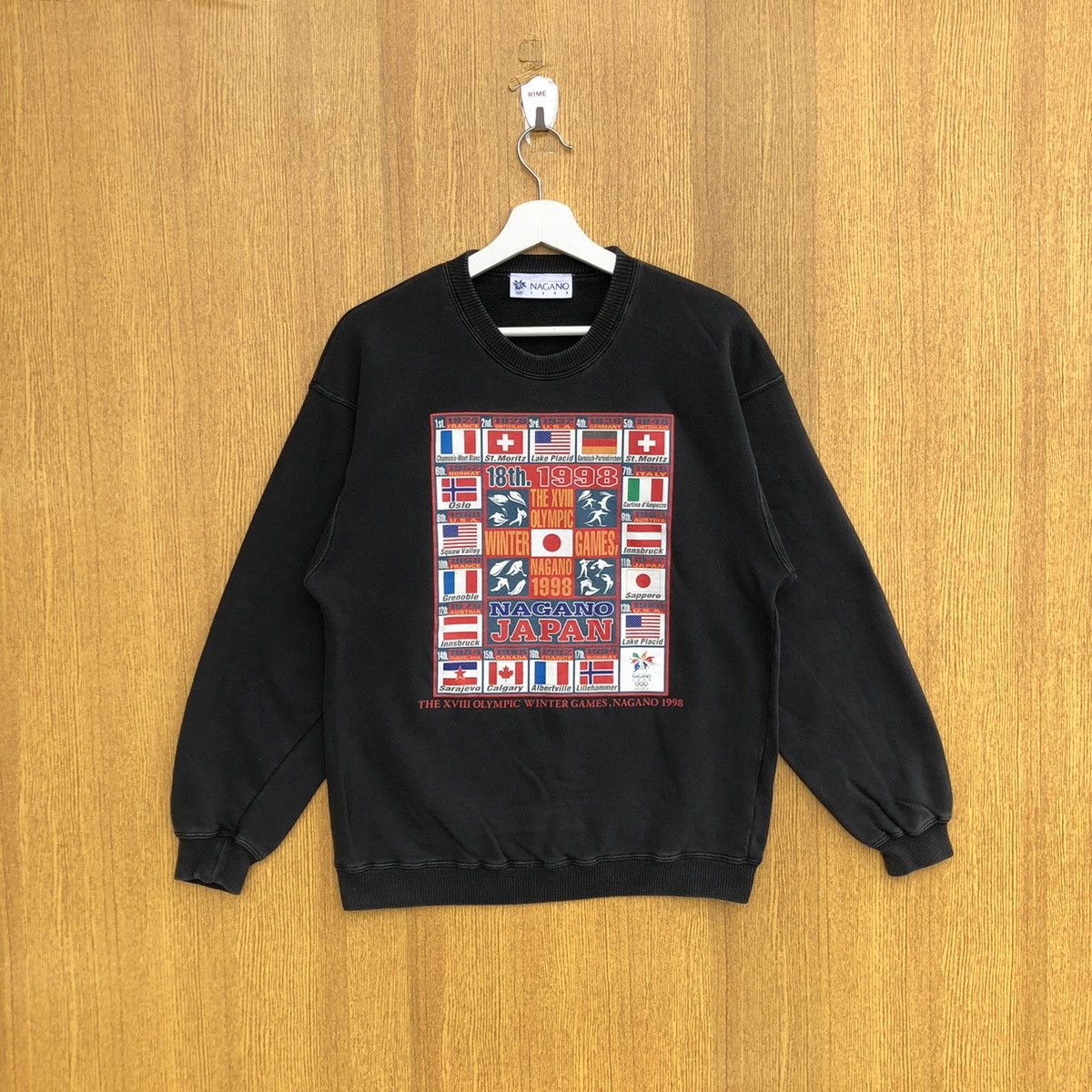 Vintage Nagano Olympic Winter Games Sweatshirt Pullover T-Shirts, Hoodie | FlexRushtees.com