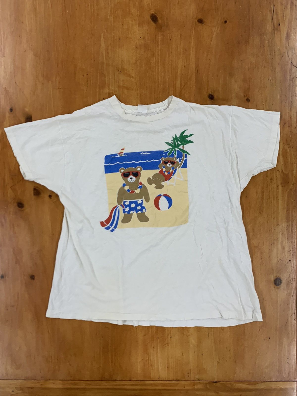 Vintage Two Bears On A Beach Tee