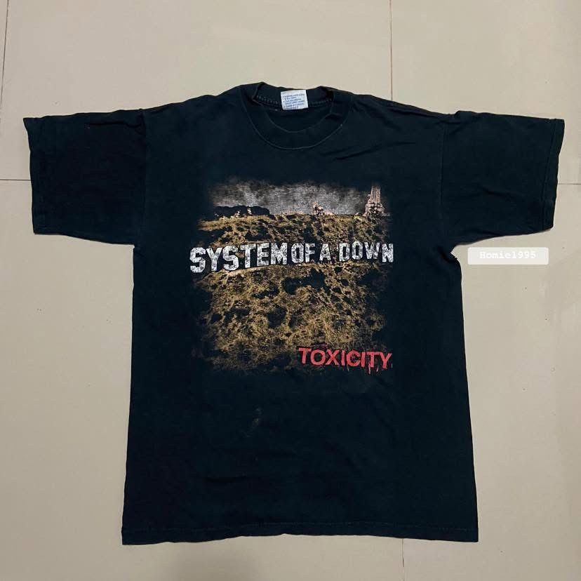 Vintage Vtg System Of A Down Album Toxicity 2001 S T-Shirts, Hoodie, Sweatshirt | FlexRushtees.com