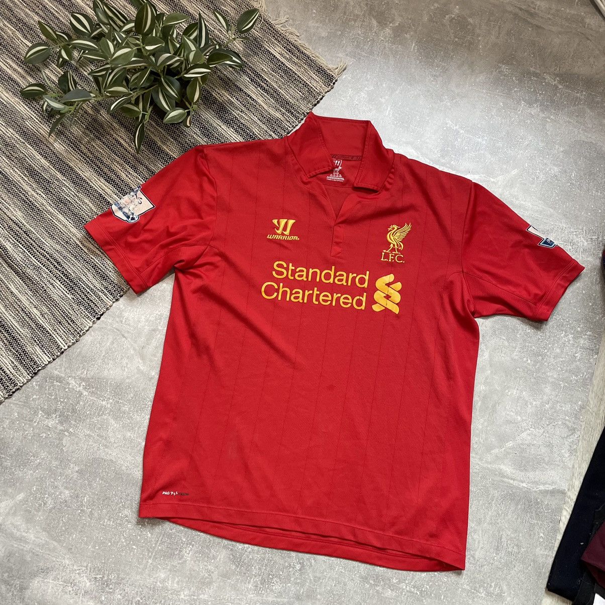 Warrior Liverpool Standard Away Jersey 90s Y2k Tee Shirt Usa