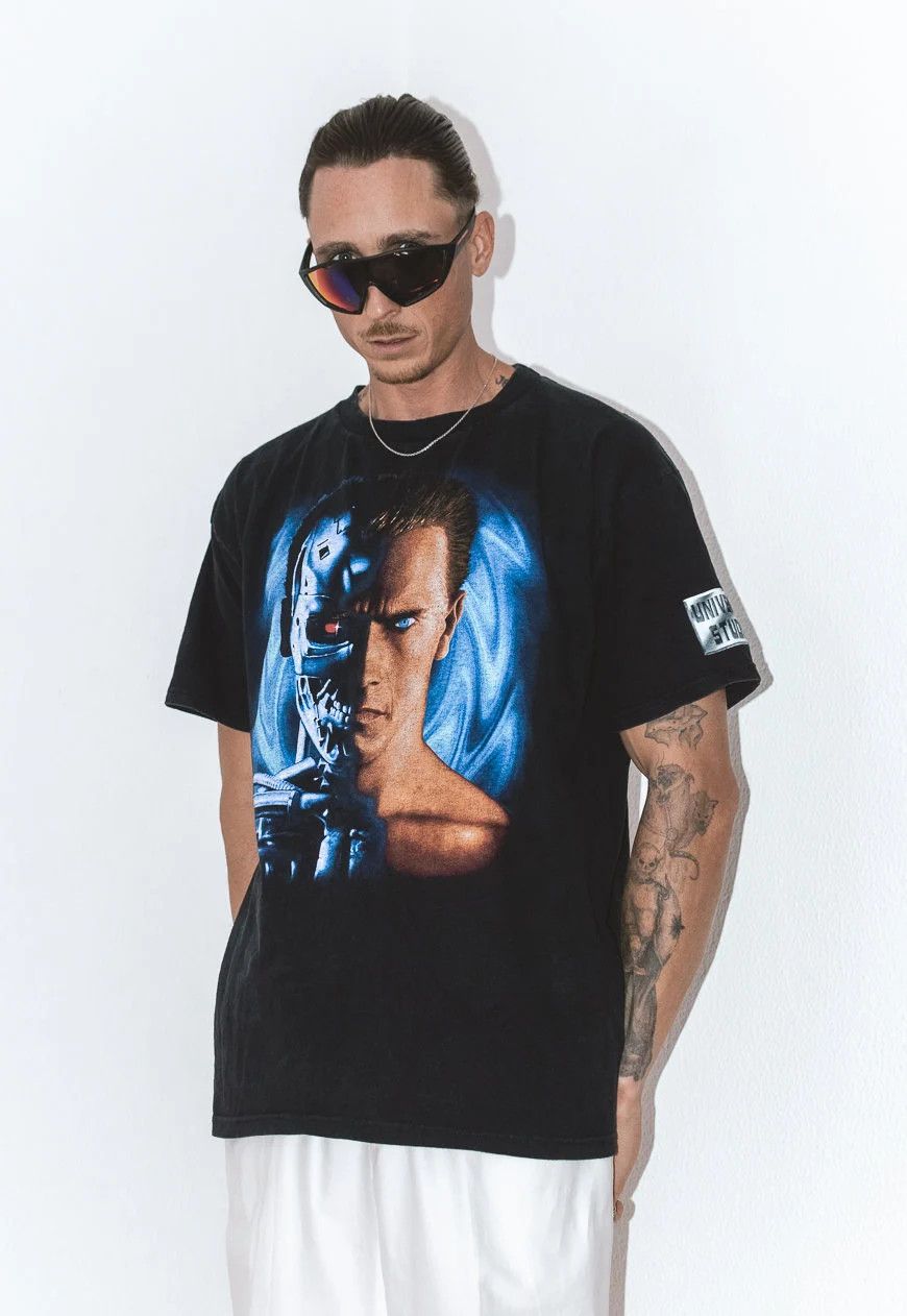 Vintage Rare 90s Terminator 2 Movie Graphic Tee Vintage Hoodie, Sweatshirt | FlexRushtees.com