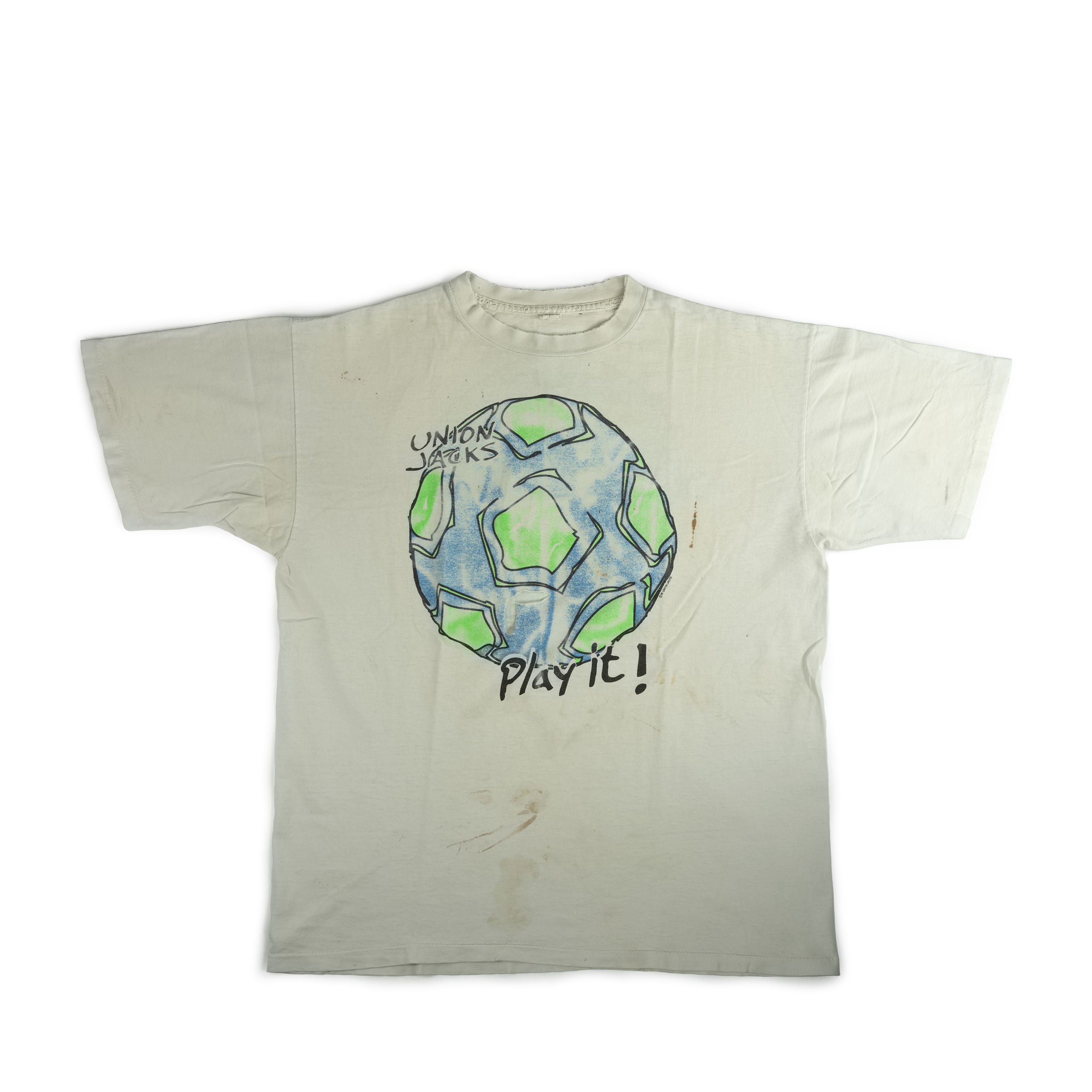 Vintage 1994 Union Jacks Soccer Tee Shirt Thrashed Hoodie, Sweatshirt | FlexRushtees.com