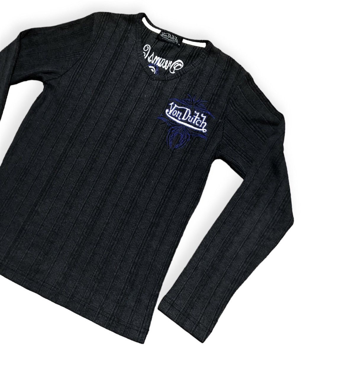 Last Call Vintage Von Dutch Long Sleeve Cuduroy Big Logo