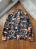 Other X Vintage 1970s Vintage Polyester Disco Printed Shirt 70s Wild Weird