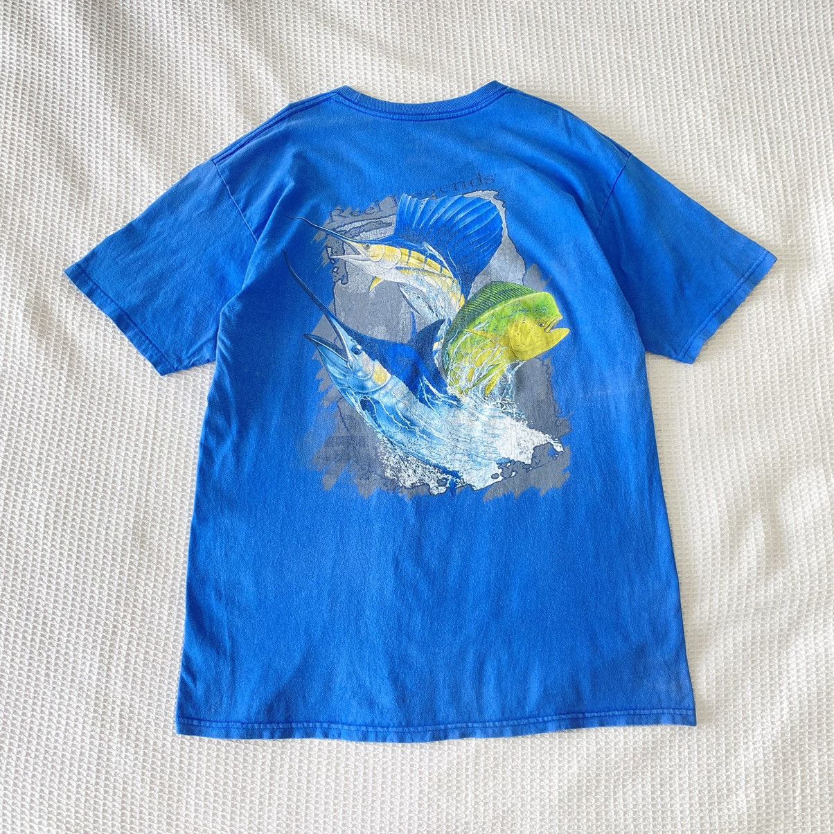 Vintage Thrashed Faded Reel Legends Fishing Tee Hoodie, Sweatshirt | FlexRushtees.com