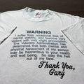 Vintage 90s Warning Violent Quote Tee Hoodie, Sweatshirt | FlexRushtees.com