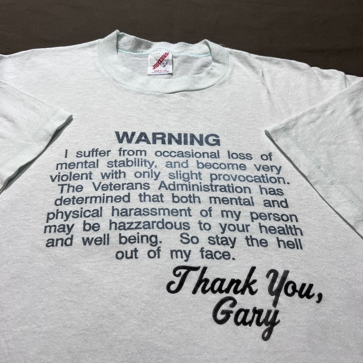 Vintage 90s Warning Violent Quote Tee Hoodie, Sweatshirt | FlexRushtees.com