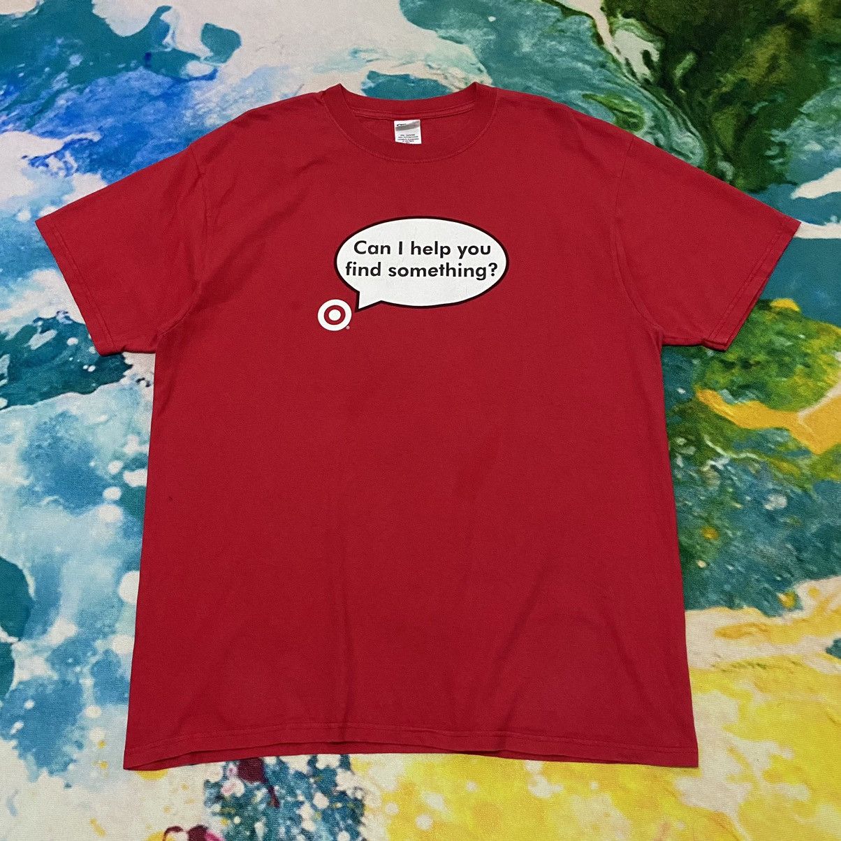 Vintage Words Tshirt Anvil Tag