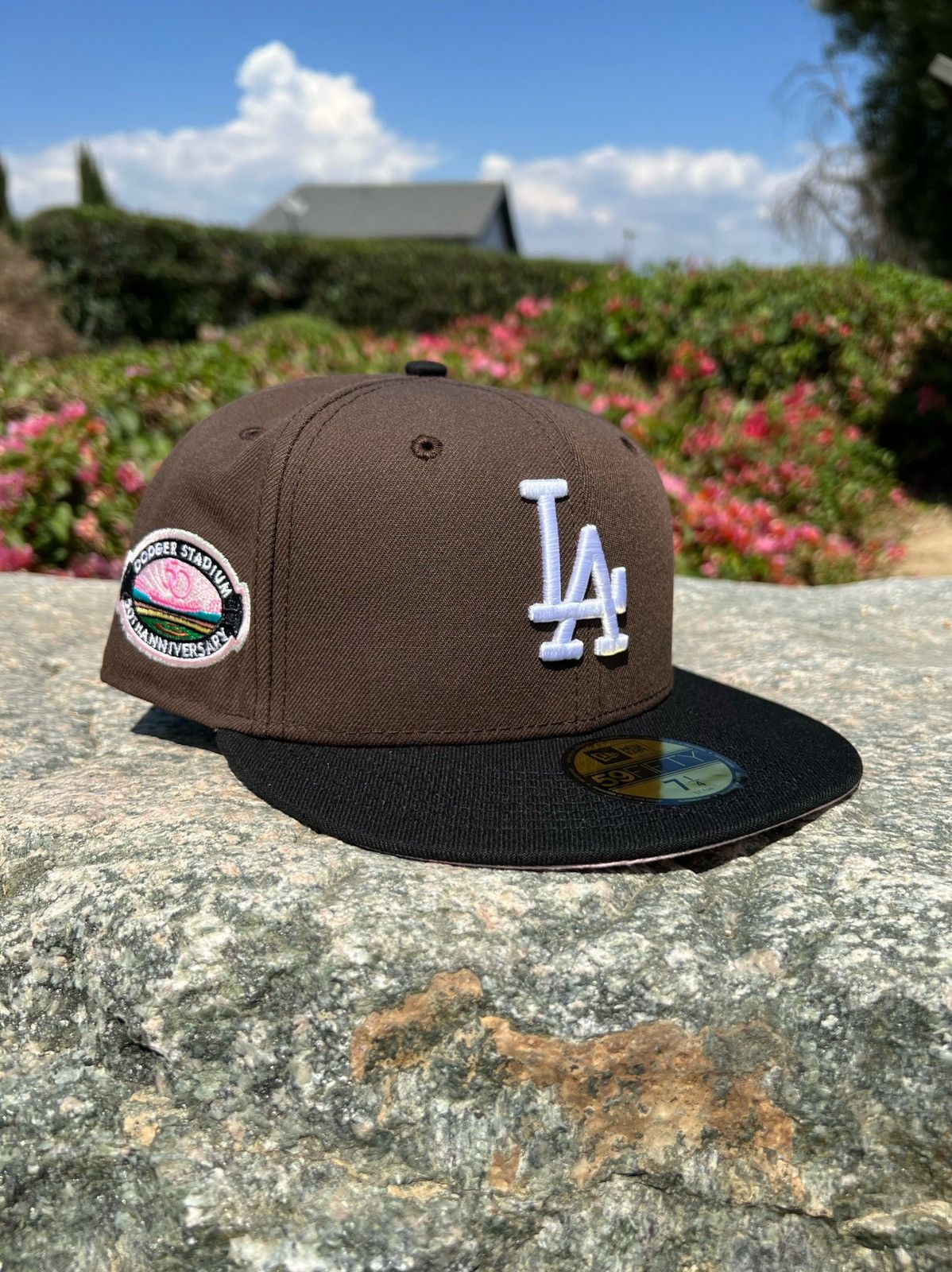 New Era 7 1 4 Los Angeles Dodgers Mocha 50th Anniv Mag Park Inspo