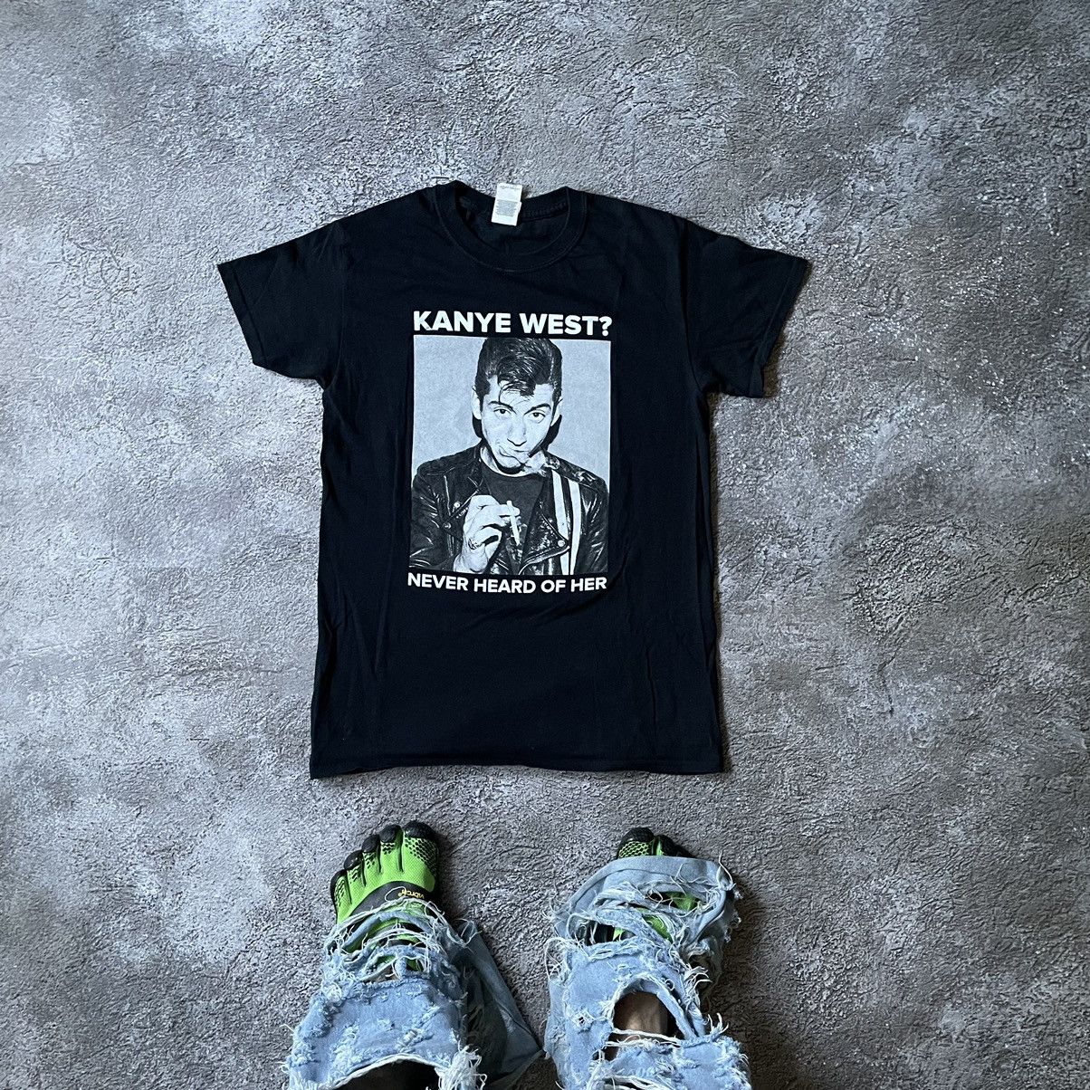 Vintage Y2k Kanye West Never Heard Her Funny Slogan Tee Hoodie, Sweatshirt | FlexRushtees.com