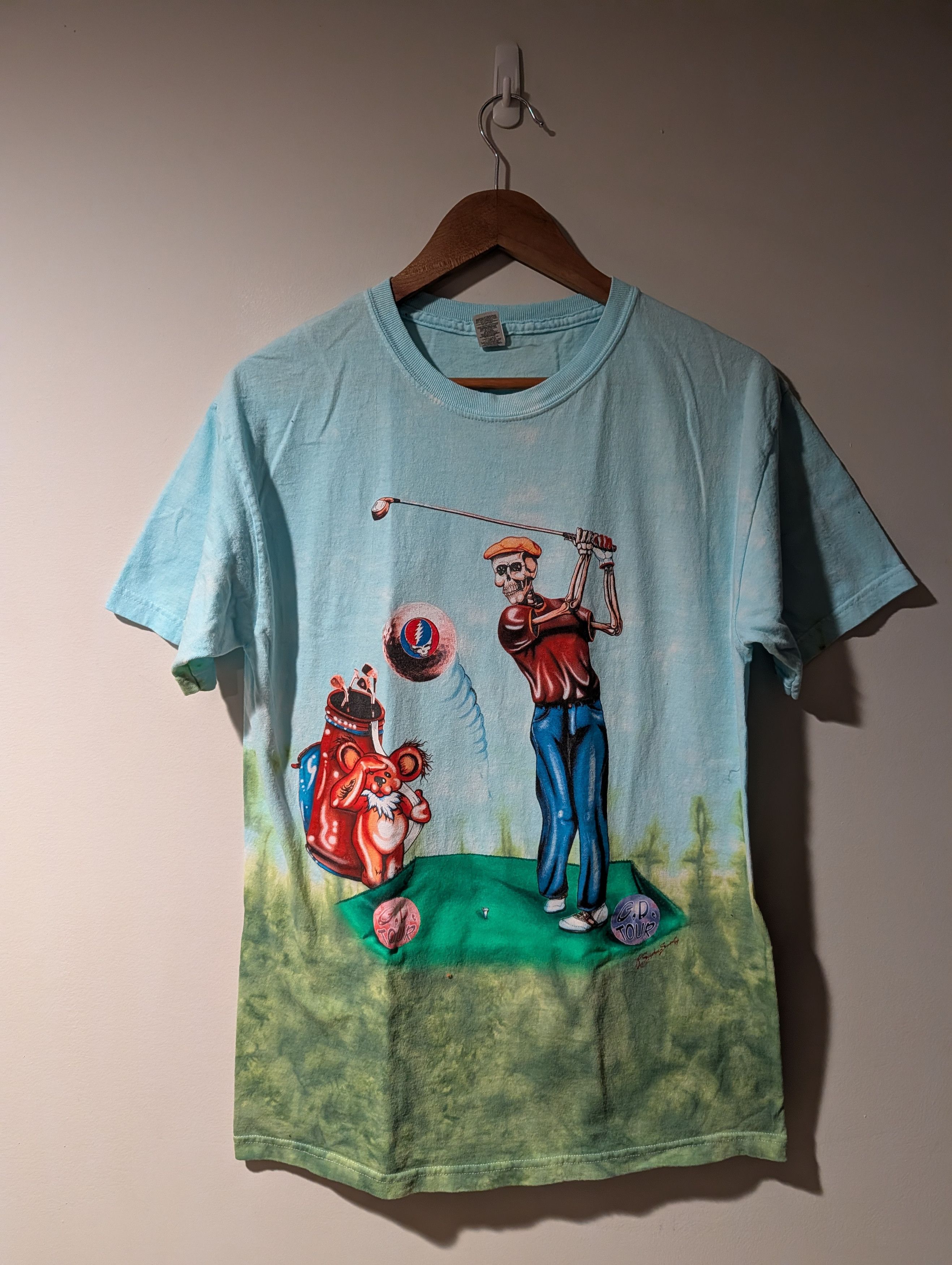 Dead Grateful Dead Dancing Bears Liquid Blue Golf Tour T Shirt Hoodie, Sweatshirt | FlexRushtees.com