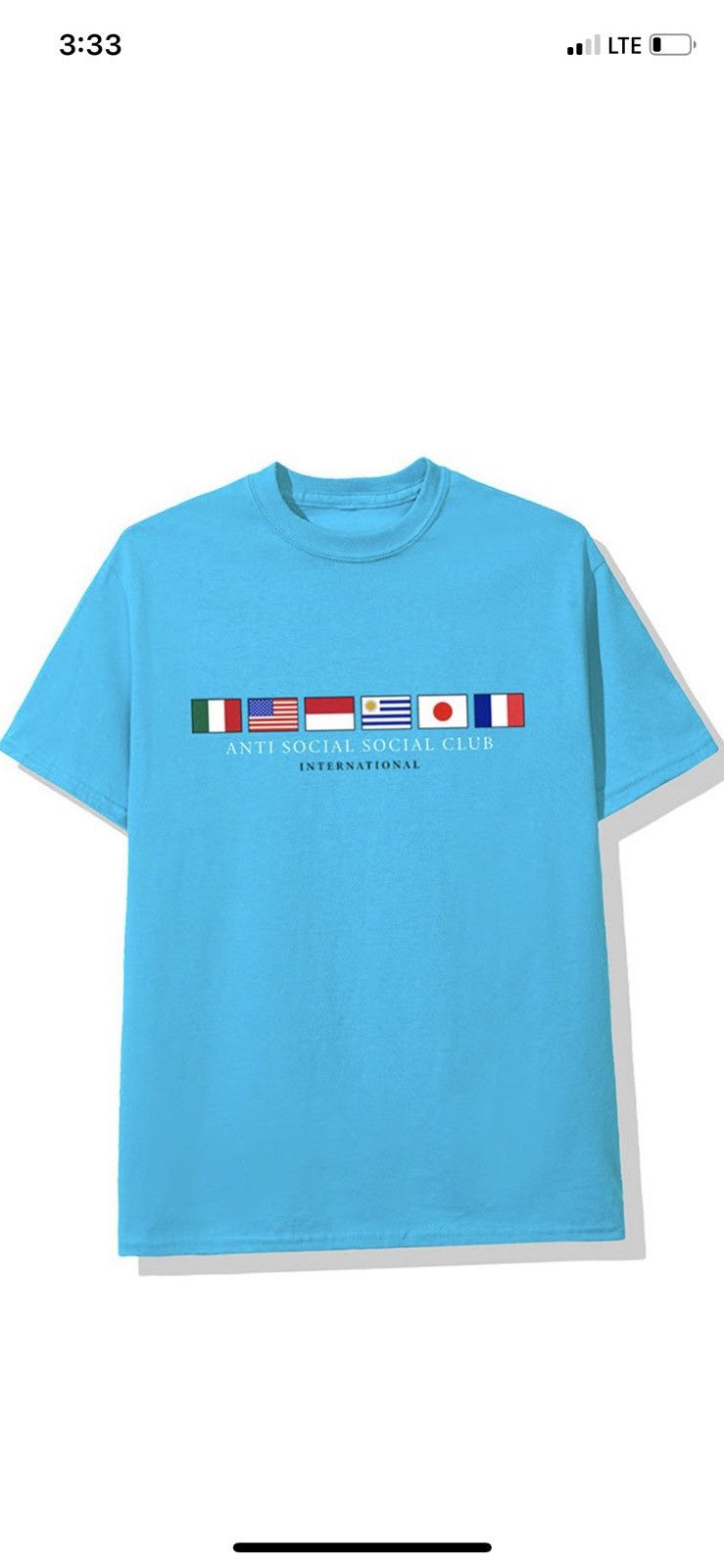 Anti Social Social Club Anti Social Social Club Oceans Tee Blue