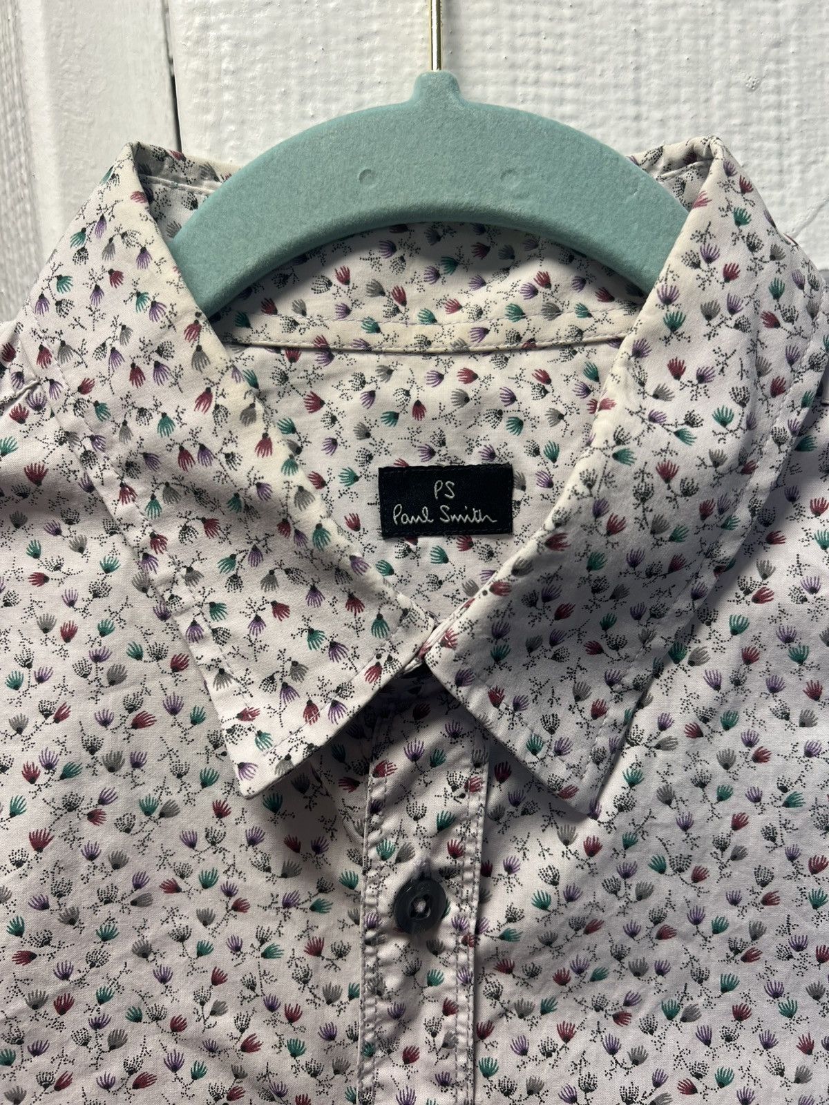 Paul Smith Small Floral Print Shirt Hoodie, Sweatshirt | AU16VibeMintTees.com