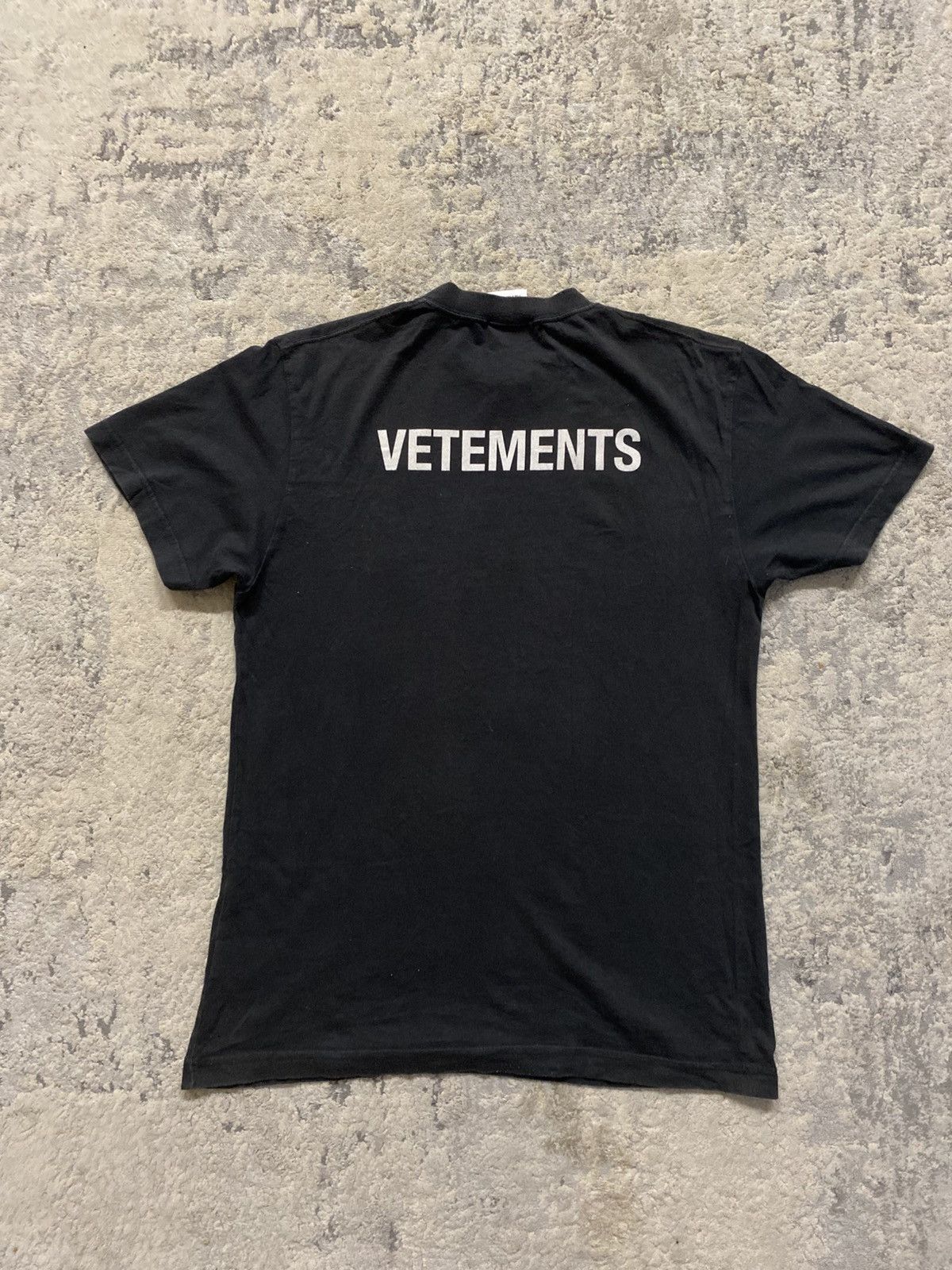 Vetements Staff Logo Tee Black M 1 Hoodie, Sweatshirt | FlexRushtees.com