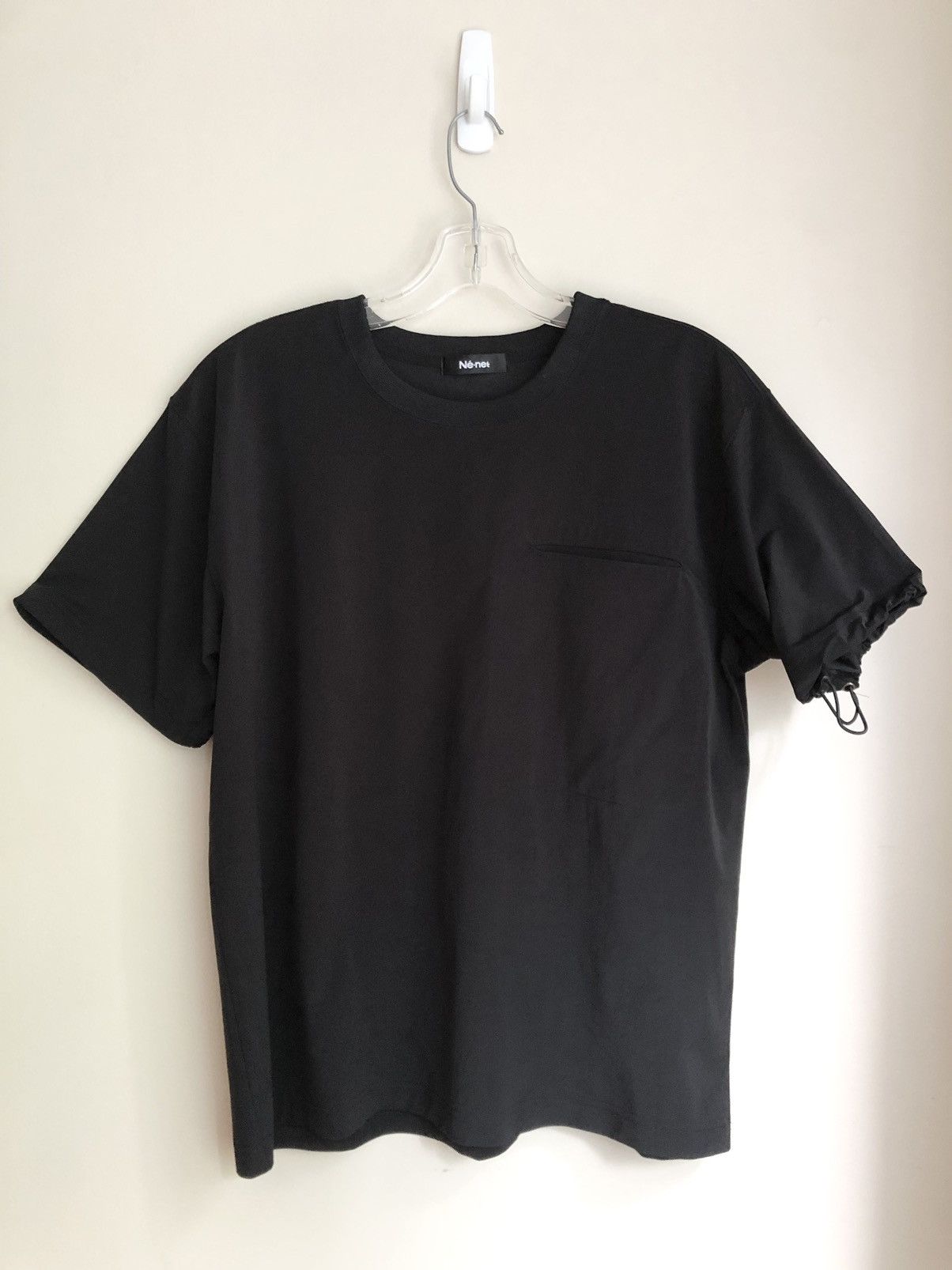 Net Ne Net Drawstring Sleeve Nylon T Shirt Hoodie, Sweatshirt | FlexRushtees.com