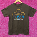 Junk Food Welcome To Busch Light Country Cowboy Hat Tan T Shirt Small