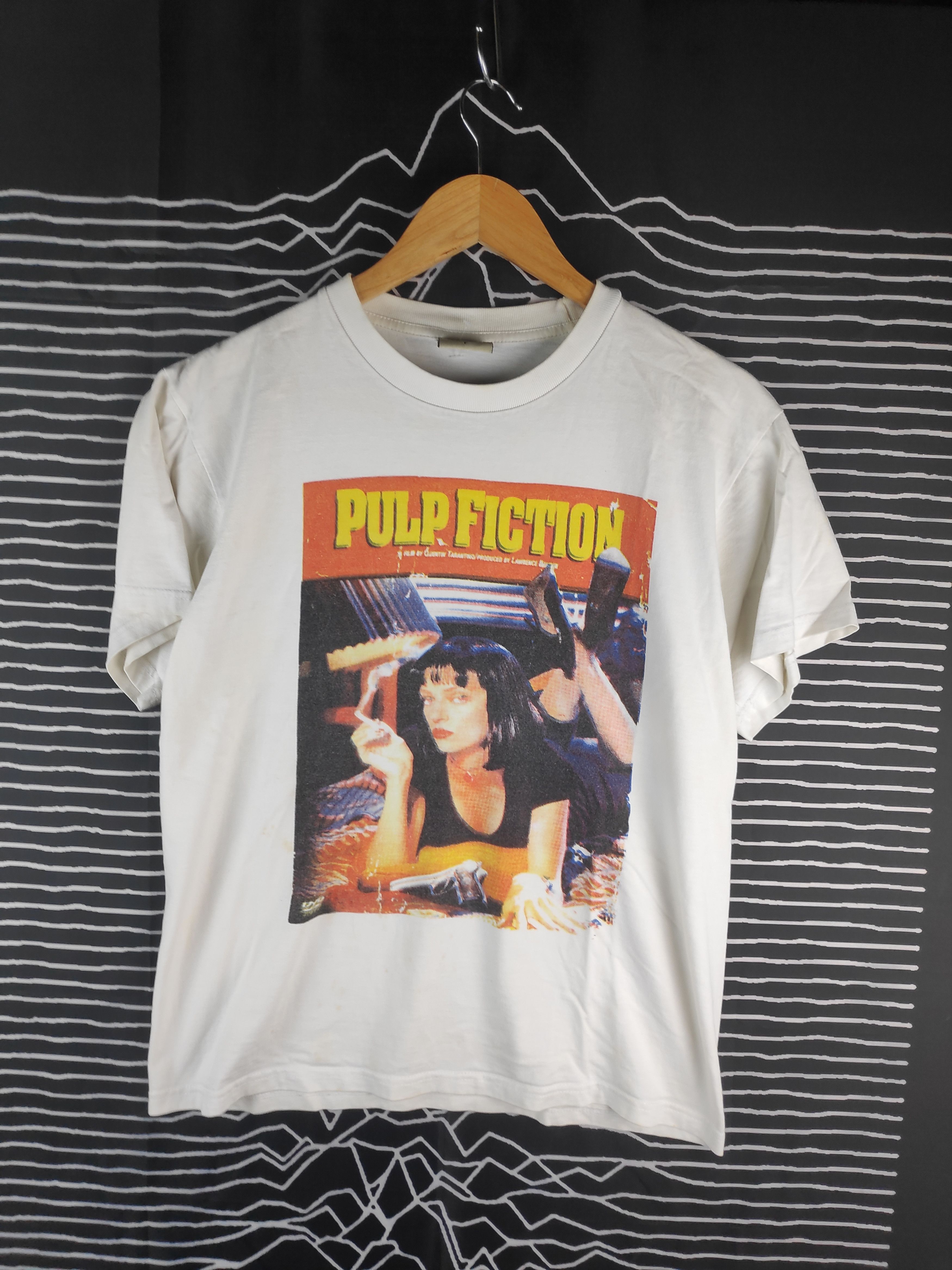 Vintage Vtg Pulp Fiction Quentin Tarantino Pop Art Movie Size S