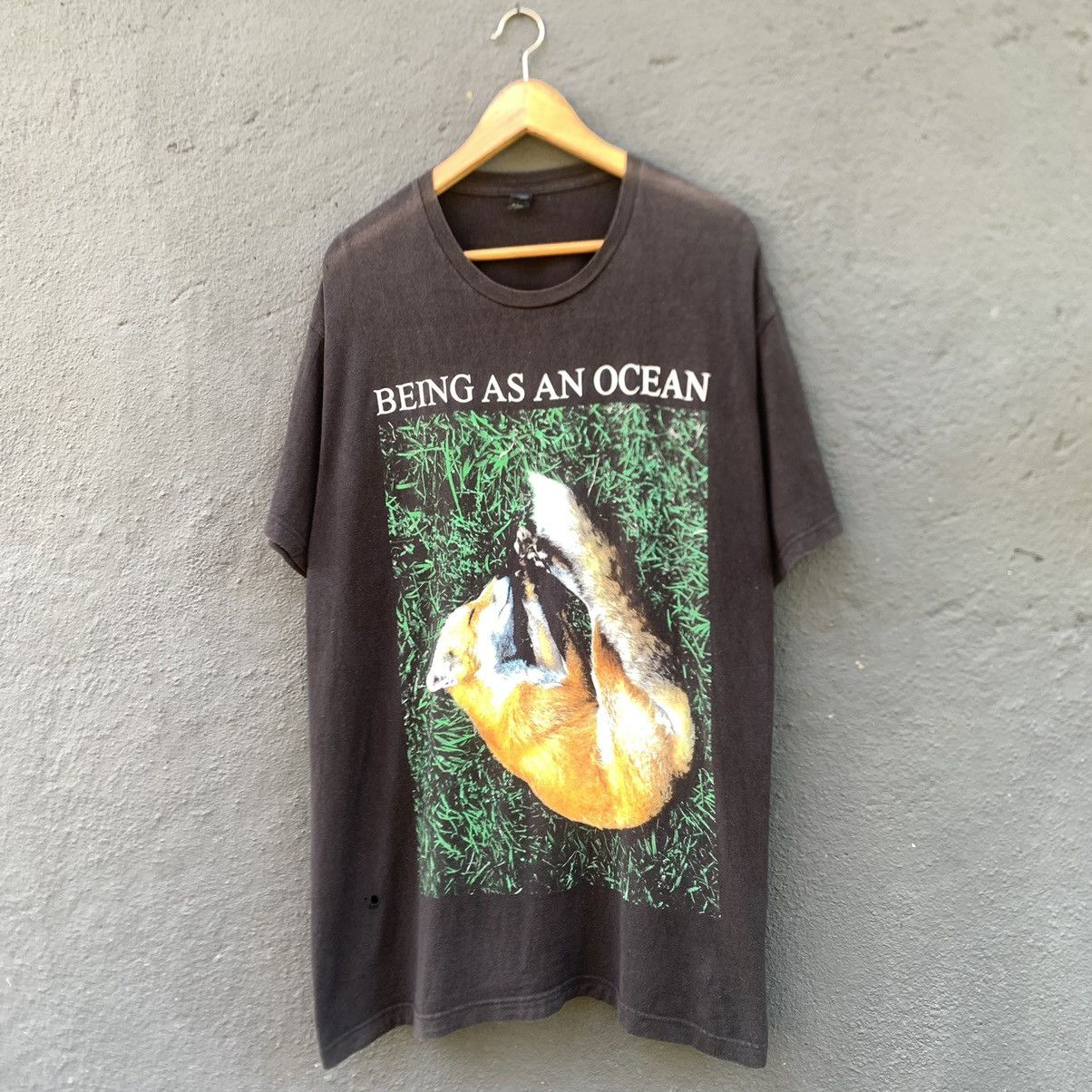 Band Tees Thrashed Faded Being As An Ocean Band Tee