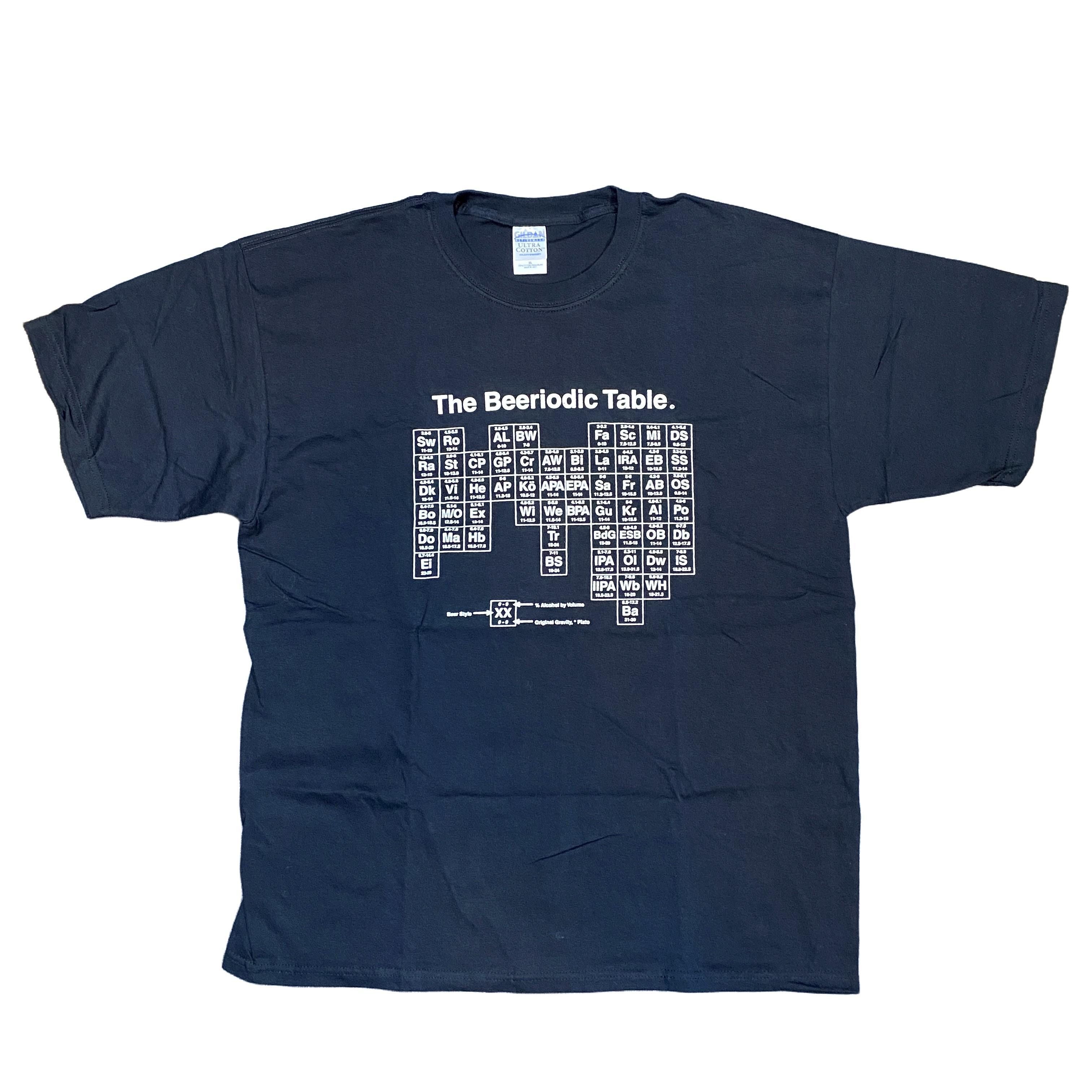 Vintage Y2k Beeriodic Table Beer Tee Shirt Xl Black Hoodie, Sweatshirt | FlexRushtees.com